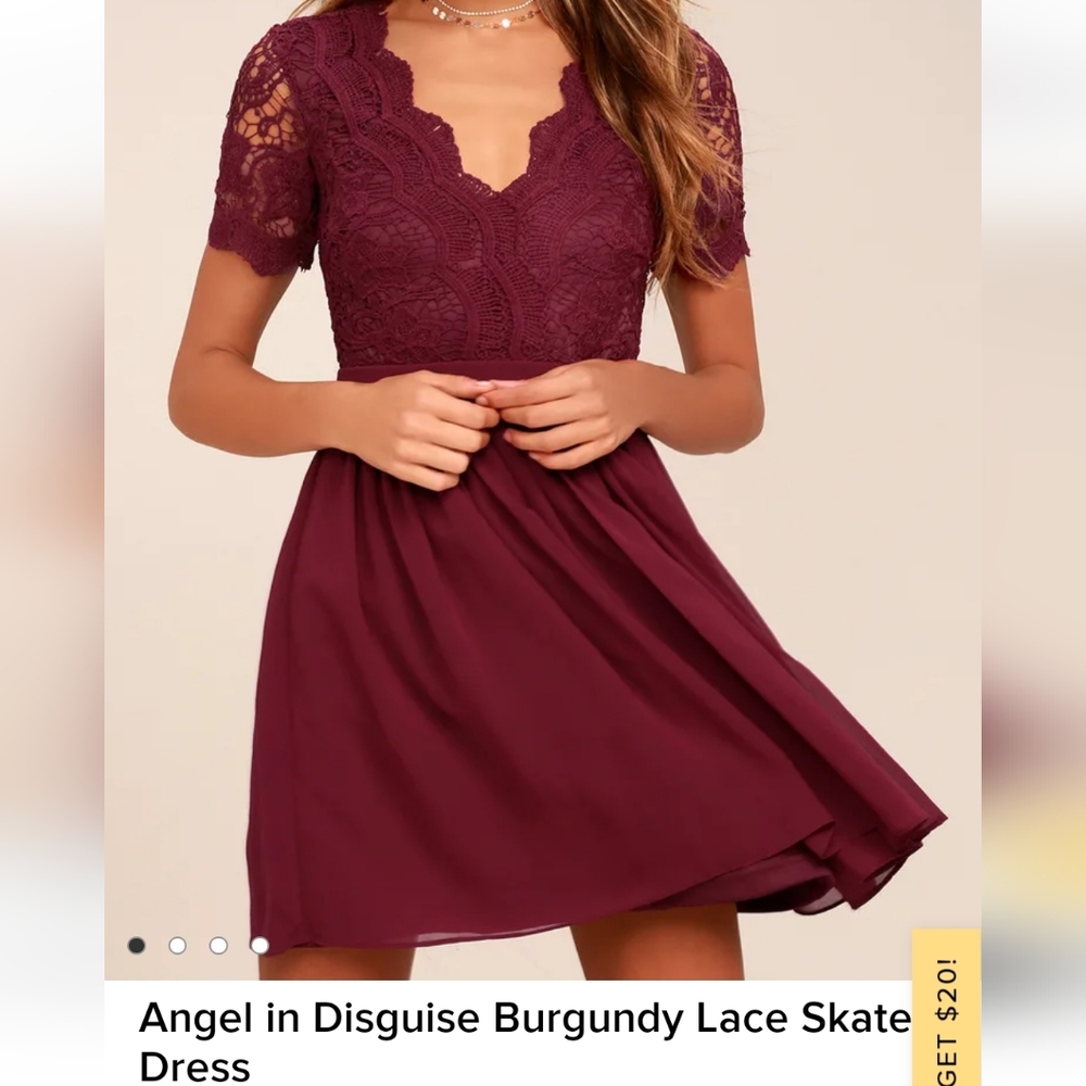 Lulu's Purple 💜 Lace and Chiffon Dress Size XS